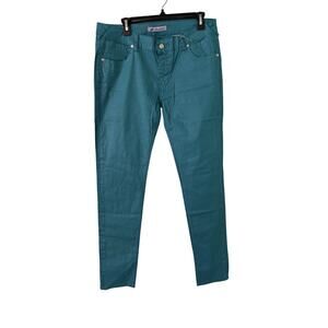Exocet Women’s Size 13 Teal Denim Tapered Jeans 34x32